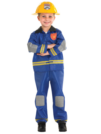 Child Fireman Fancy Dress Costume